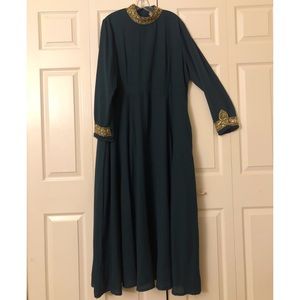 Jeweled Emerald Green Gown/Dress